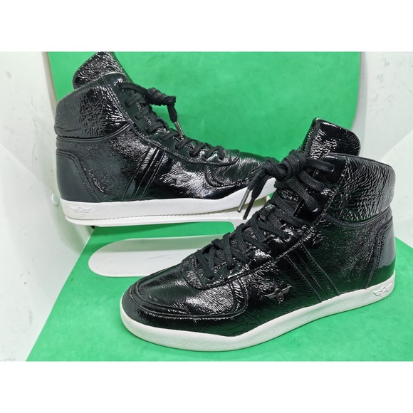 Creative Recreation Other - Creative Recreation Milano Hi Men's Black Shining Sneakers Size 8 High Top